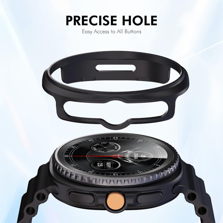 For Samsung Galaxy Watch8 Classic 46mm ENKAY Hat-Prince  2 in 1 Solid Color PC Watch Cover with Full Coverage PMMA Soft Film
