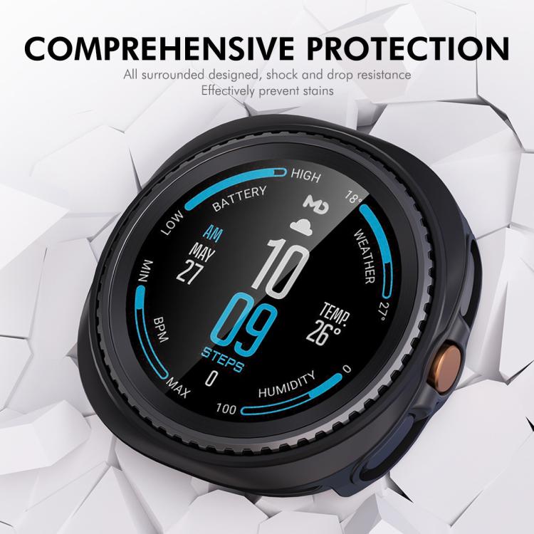 For Samsung Galaxy Watch8 Classic 46mm ENKAY Hat-Prince  2 in 1 Solid Color PC Watch Cover with Full Coverage PMMA Soft Film