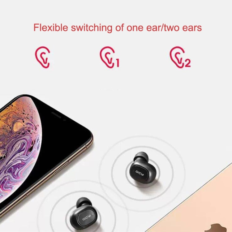 QCY T2C TWS Bluetooth 5.0 Dual Microphone Wireless Sports Earphone with Charging Box