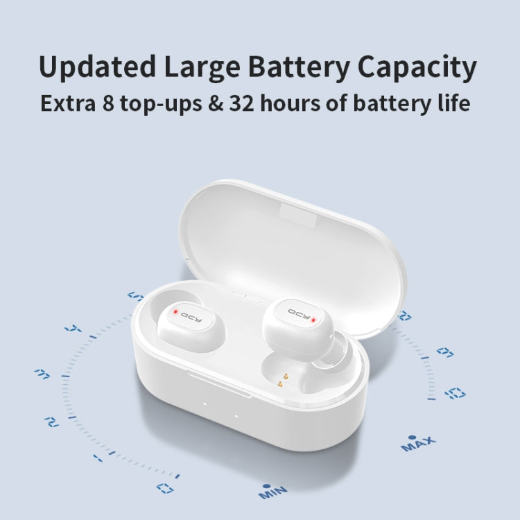 QCY T2C TWS Bluetooth 5.0 Dual Microphone Wireless Sports Earphone with Charging Box