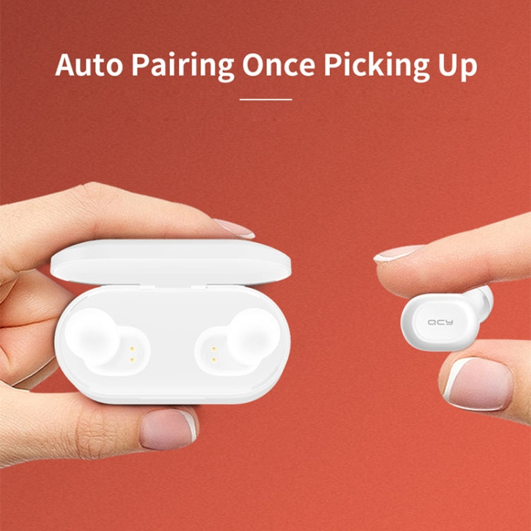 QCY T2C TWS Bluetooth 5.0 Dual Microphone Wireless Sports Earphone with Charging Box