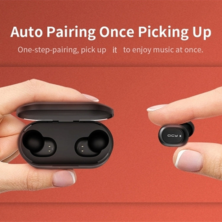 QCY T2C TWS Bluetooth 5.0 Dual Microphone Wireless Sports Earphone with Charging Box