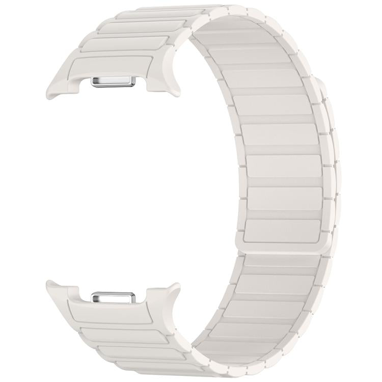 For Samsung Galaxy Watch8 / Watch8 Classic Tri-beads Magnetic Silicone Watch Band