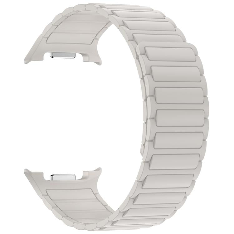 For Samsung Galaxy Watch8 / Watch8 Classic Tri-beads Magnetic Silicone Watch Band