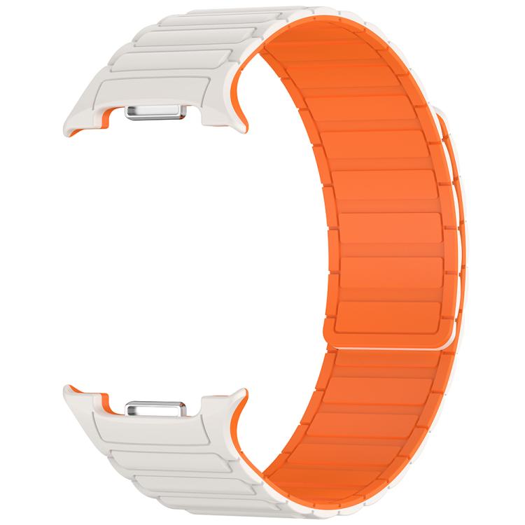 For Samsung Galaxy Watch8 / Watch8 Classic Tri-beads Magnetic Silicone Watch Band