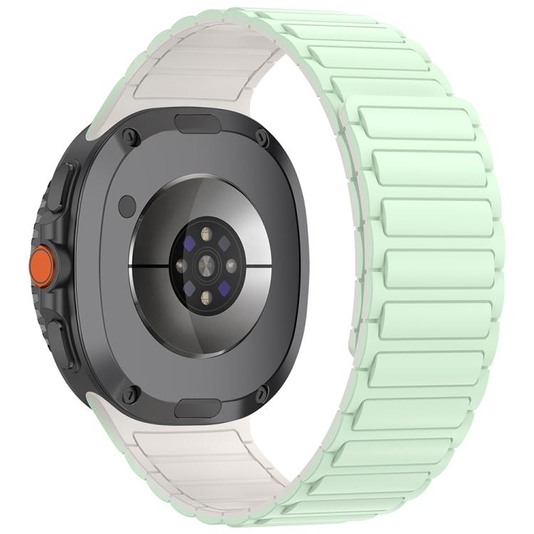 For Samsung Galaxy Watch8 / Watch8 Classic Tri-beads Magnetic Silicone Watch Band
