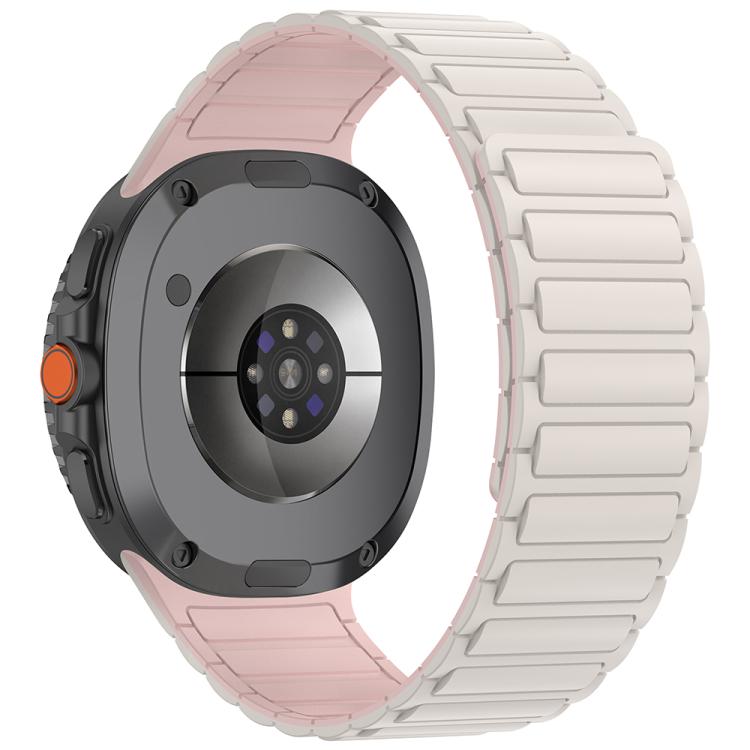 For Samsung Galaxy Watch8 / Watch8 Classic Tri-beads Magnetic Silicone Watch Band