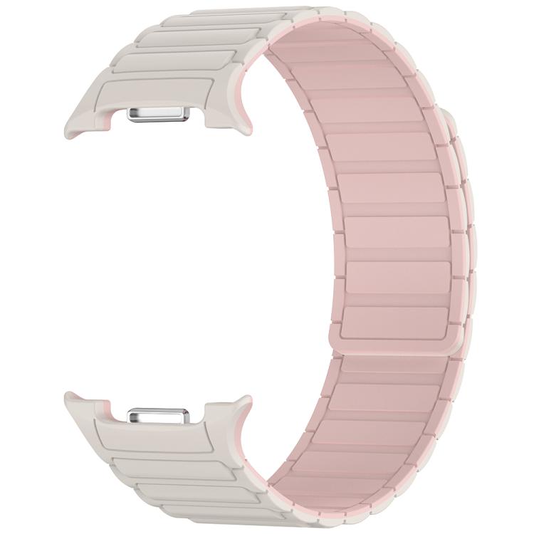 For Samsung Galaxy Watch8 / Watch8 Classic Tri-beads Magnetic Silicone Watch Band