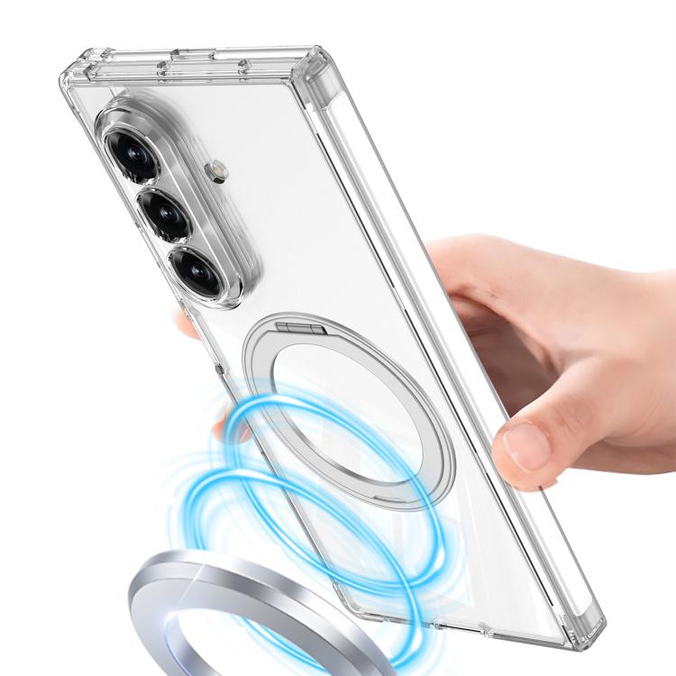 For Samsung Galaxy Z Fold7 5G Foldable Airbag MagSafe Ring Holder Phone Case