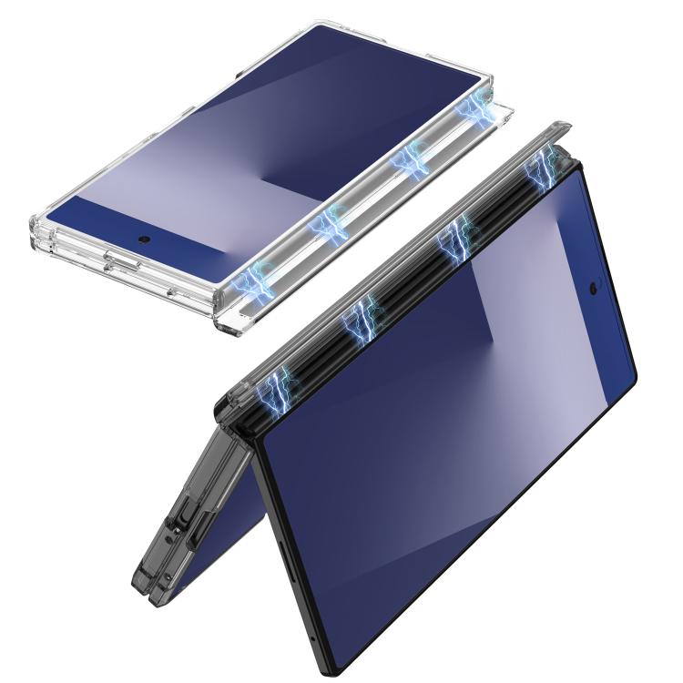 For Samsung Galaxy Z Fold7 5G Foldable Airbag MagSafe Ring Holder Phone Case