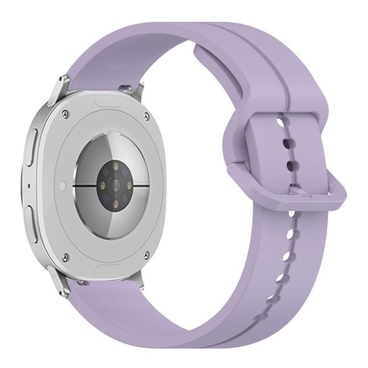 For Samsung Galaxy Watch8 / Watch8 Classic Colorful Buckle Grooved Silicone Watch Band