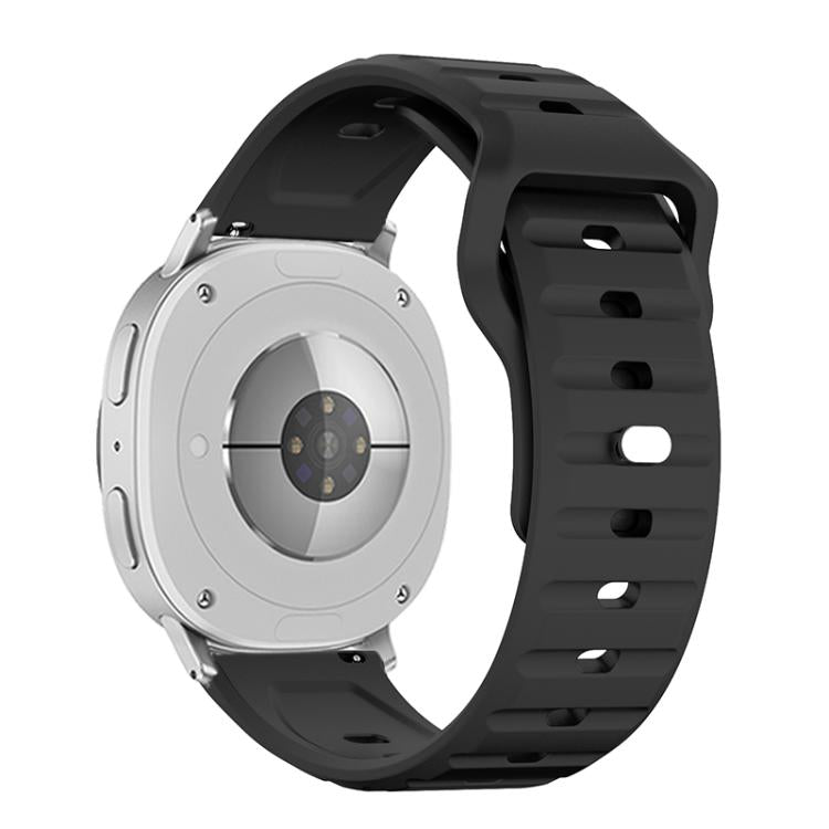 For Samsung Galaxy Watch8 / Watch8 Classic Wave Texture Stud Buckle Silicone Watch Band