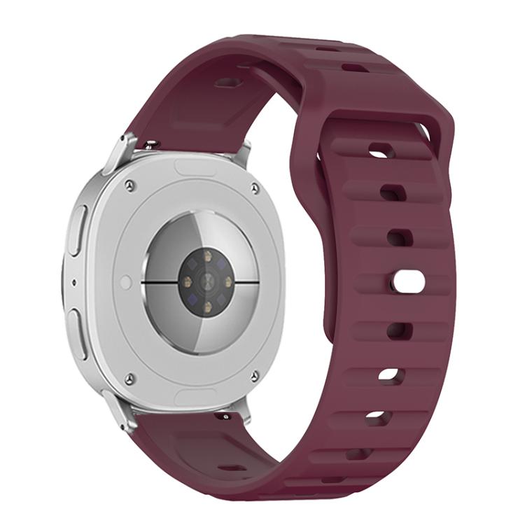 For Samsung Galaxy Watch8 / Watch8 Classic Wave Texture Stud Buckle Silicone Watch Band