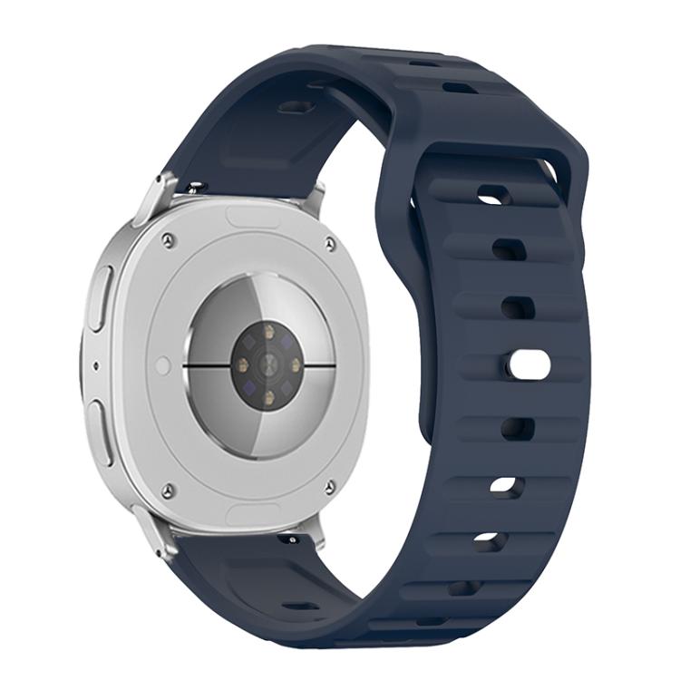 For Samsung Galaxy Watch8 / Watch8 Classic Wave Texture Stud Buckle Silicone Watch Band