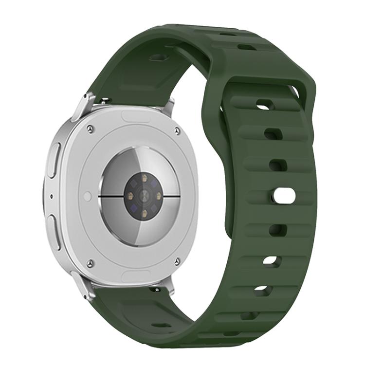 For Samsung Galaxy Watch8 / Watch8 Classic Wave Texture Stud Buckle Silicone Watch Band
