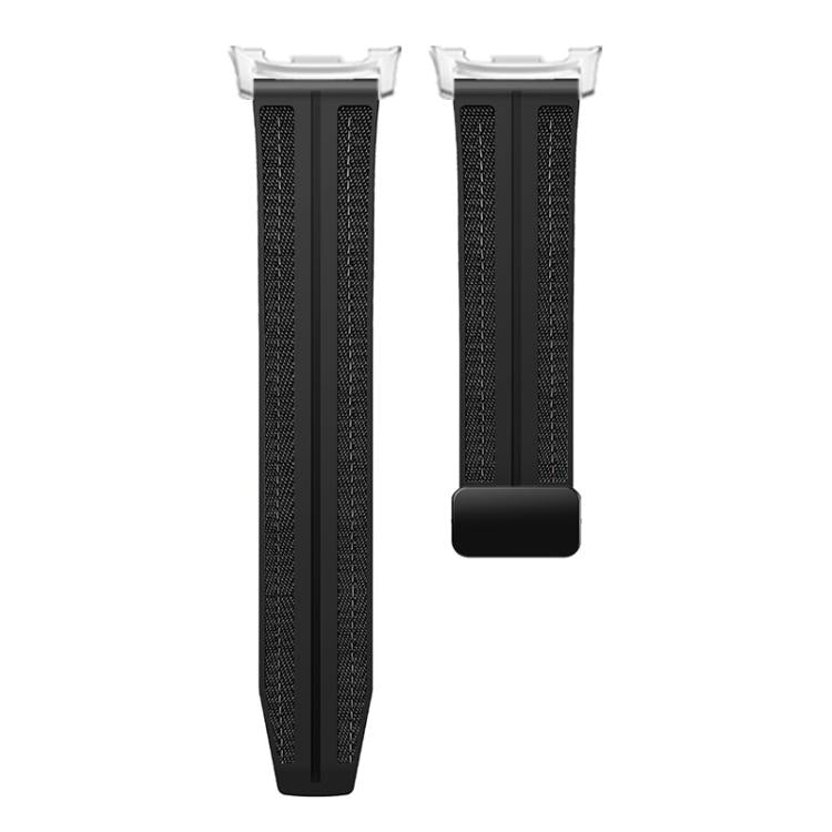 For Samsung Galaxy Watch8 / Watch8 Classic Fold Magnetic Buckle Hybrid Nylon Silicone Watch Band