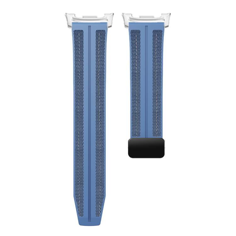 For Samsung Galaxy Watch8 / Watch8 Classic Fold Magnetic Buckle Hybrid Nylon Silicone Watch Band
