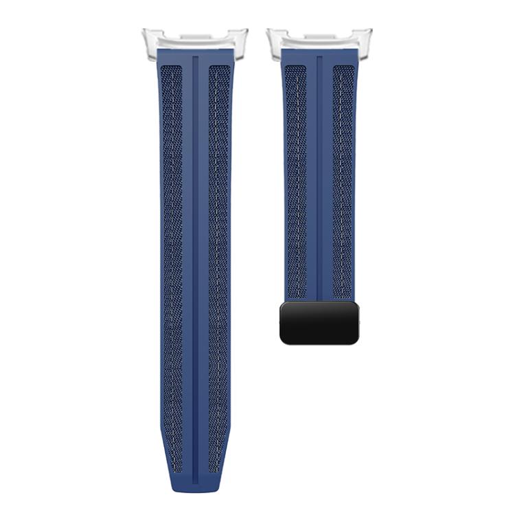 For Samsung Galaxy Watch8 / Watch8 Classic Fold Magnetic Buckle Hybrid Nylon Silicone Watch Band