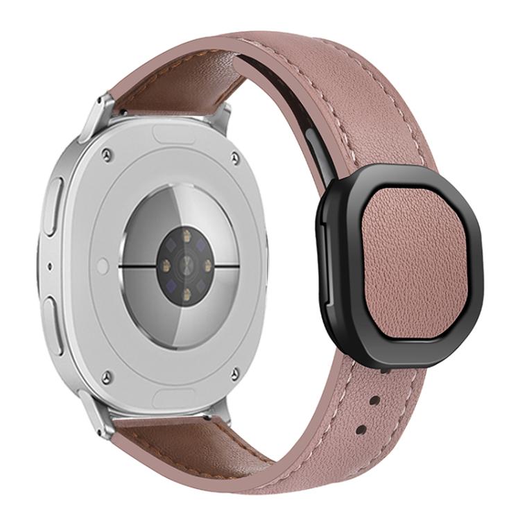 For Samsung Galaxy Watch8 / Watch8 Classic Magnetic Fold Genuine Buckle Leather Watch Band