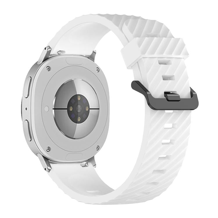 For Samsung Galaxy Watch8 / Watch8 Classic Black Buckle Spruce Silicone Watch Band