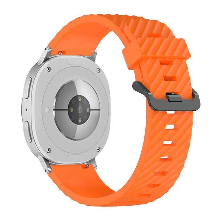 For Samsung Galaxy Watch8 / Watch8 Classic Black Buckle Spruce Silicone Watch Band