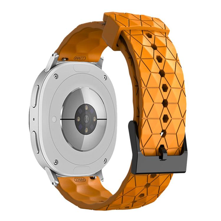 For Samsung Galaxy Watch8 / Watch8 Classic Football Texture Solid Color Silicone Watch Band