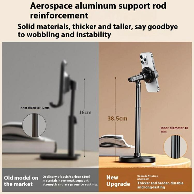 T16 Rotating Adjustable Desktop Phone Holder for Livestream Vlog Recording
