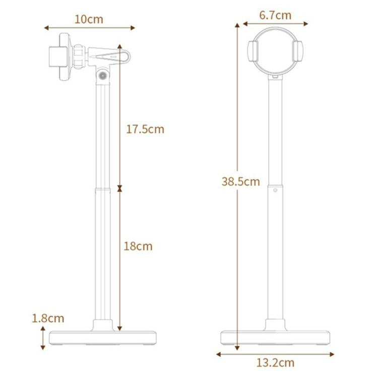 T16 Rotating Adjustable Desktop Phone Holder for Livestream Vlog Recording