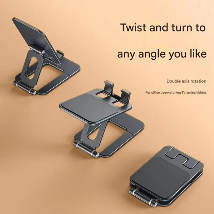 T2 Foldable Adjust Height Aluminum Alloy Desktop Phone Tablet Holder
