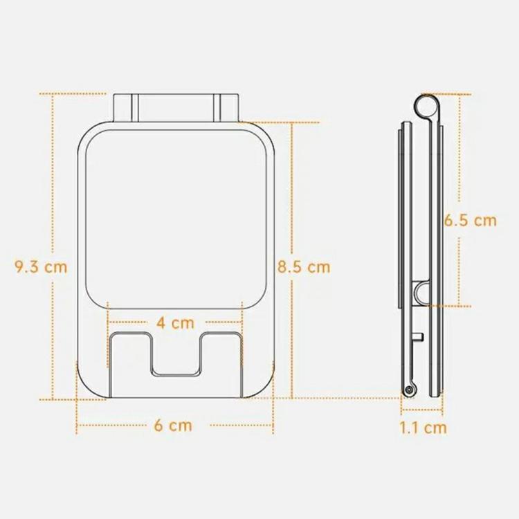 T2 Foldable Adjust Height Aluminum Alloy Desktop Phone Tablet Holder