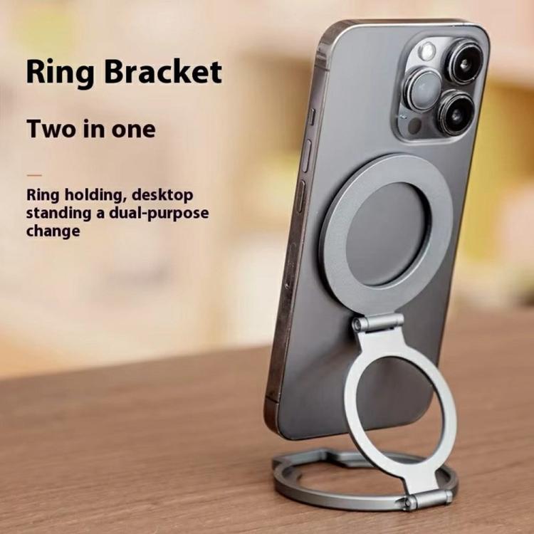 T15 Foldable Magnetic Aluminum Alloy Phone Ring Holder