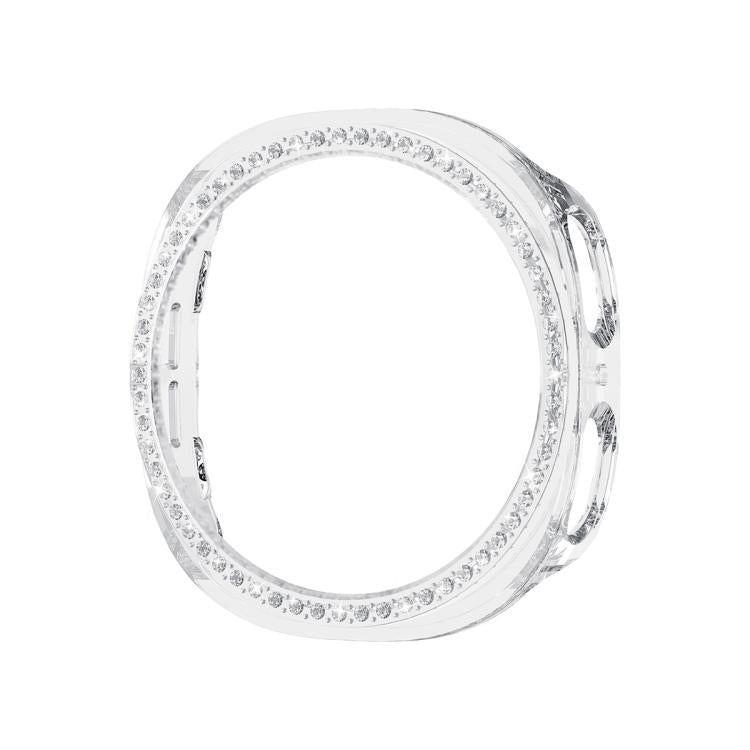 For Samsung Galaxy Watch8 44mm ENKAY Hat-Prince Diamond PC Watch Cover with Full Coverage PMMA Soft Film