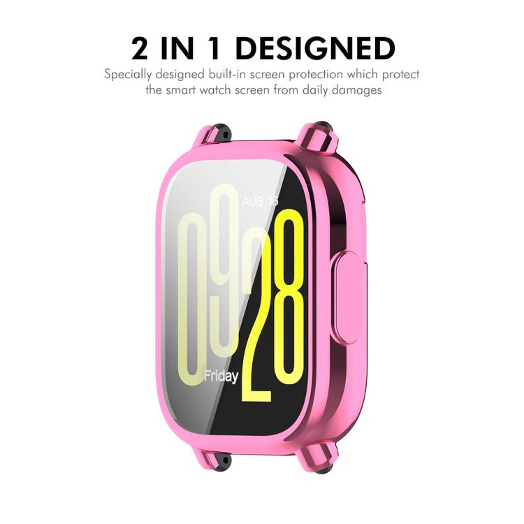 For Redmi Watch 5 Lite ENKAY Hat-Prince Electroplated Soft TPU Watch Cover with Screen Film