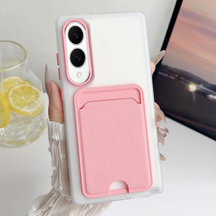 For Samsung Galaxy S25 Edge 5G Leather Texture Card Bag Shockproof Phone Case