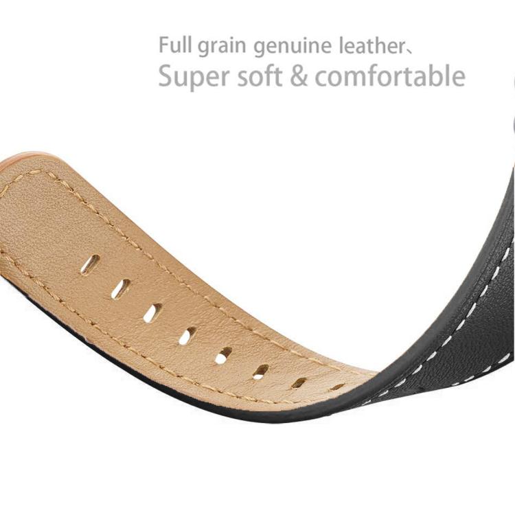 For Samsung Galaxy Watch8 / Watch8 Classic Round Tail Square Buckle Leather Watch Band