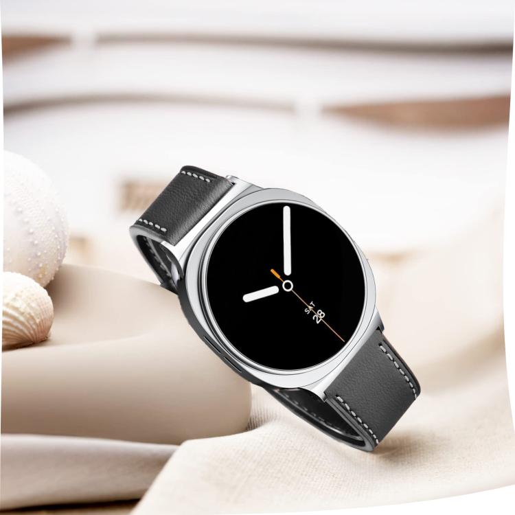 For Samsung Galaxy Watch8 / Watch8 Classic Round Tail Square Buckle Leather Watch Band