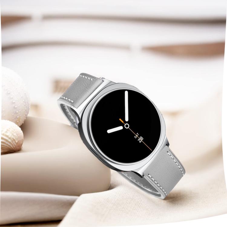 For Samsung Galaxy Watch8 / Watch8 Classic Round Tail Square Buckle Leather Watch Band