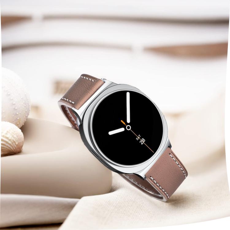 For Samsung Galaxy Watch8 / Watch8 Classic Round Tail Square Buckle Leather Watch Band