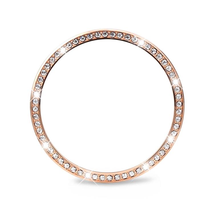For Samsung Galaxy Watch8 44mm Diamond Bezel and Wavy Grain Stitched Color Buckle Silicone Watch Band