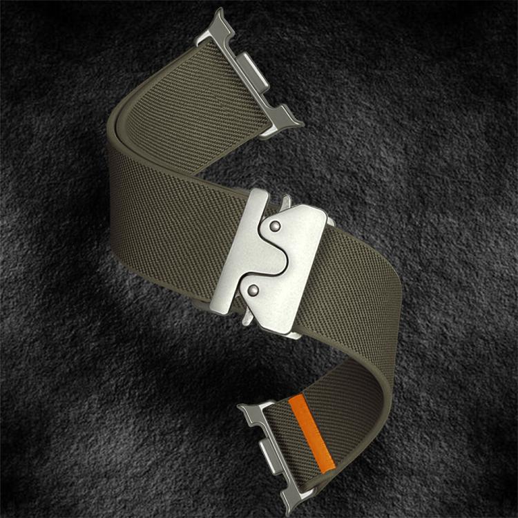 For Samsung Galaxy Watch8 / Watch8 Classic Parachute Buckle Stretch Nylon Watch Band
