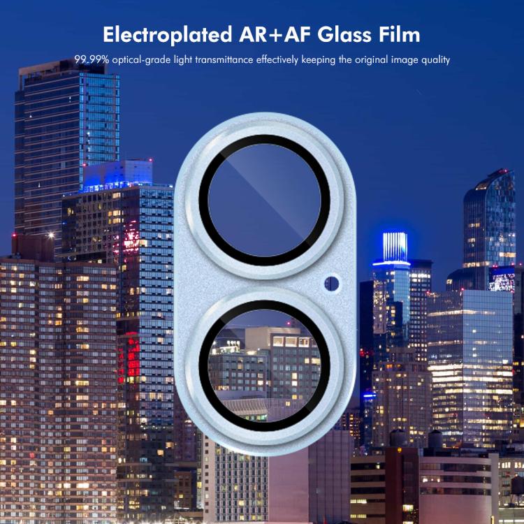 For iPhone 17 ENKAY Anti-reflection Camera Lens Frosted Armor Aluminium Alloy Tempered Glass Film