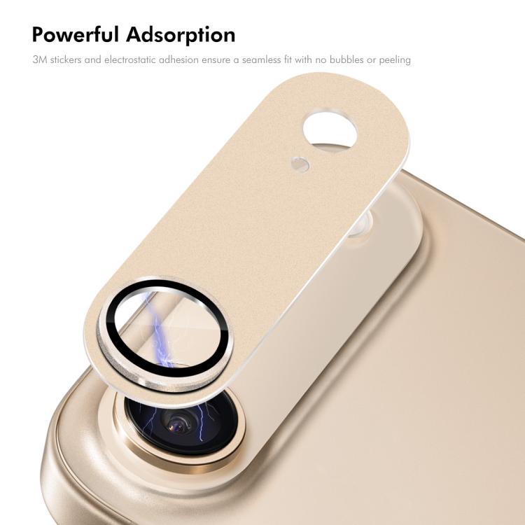 For iPhone Air ENKAY Anti-reflection Camera Lens Frosted Armor Aluminium Alloy Tempered Glass Film
