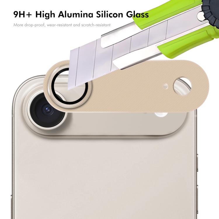 For iPhone Air ENKAY Anti-reflection Camera Lens Frosted Armor Aluminium Alloy Tempered Glass Film