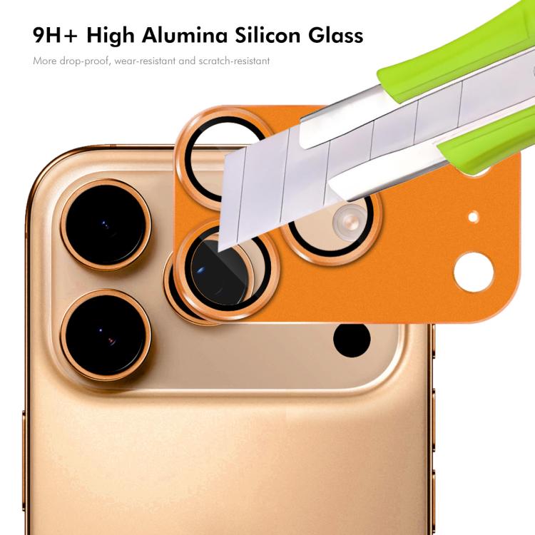 For iPhone 17 Pro Max ENKAY Anti-reflection Camera Lens Frosted Armor Aluminium Alloy Tempered Glass Film