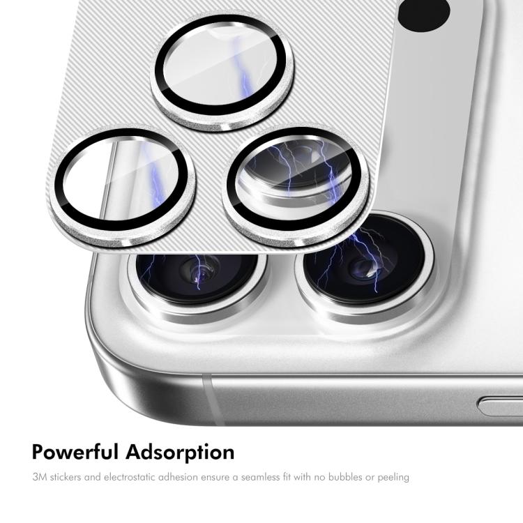 For iPhone 17 Pro Max ENKAY CD Texture Aluminium Alloy Tempered Glass Lens Cover Film