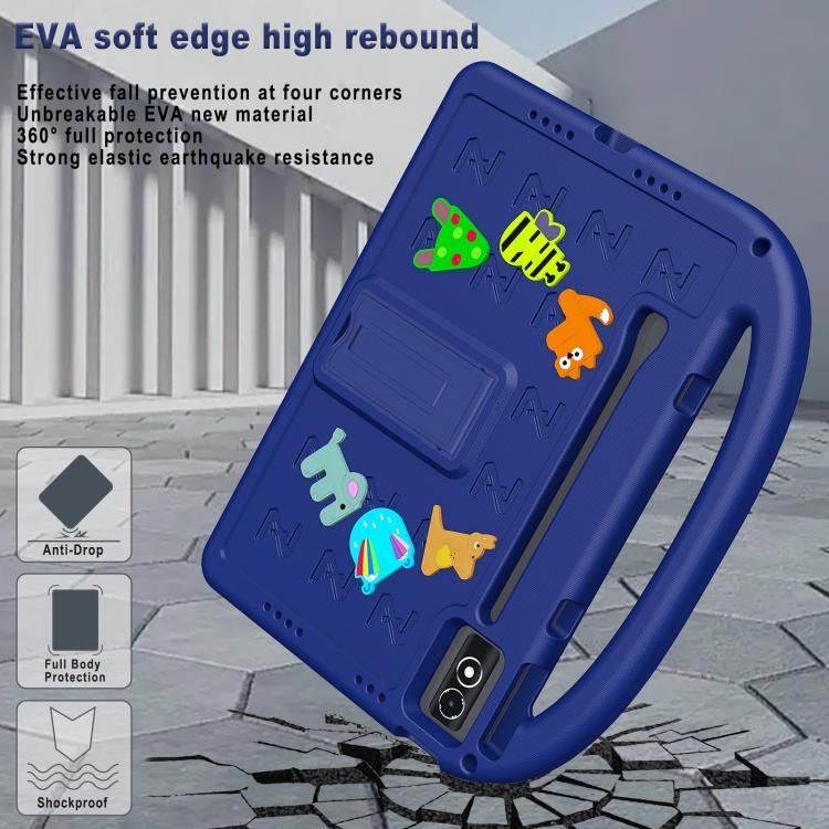 For Lenovo Tab P12 2023 12.7 Cartoon Sparrow EVA Shockproof Tablet Case with Shoulder Strap