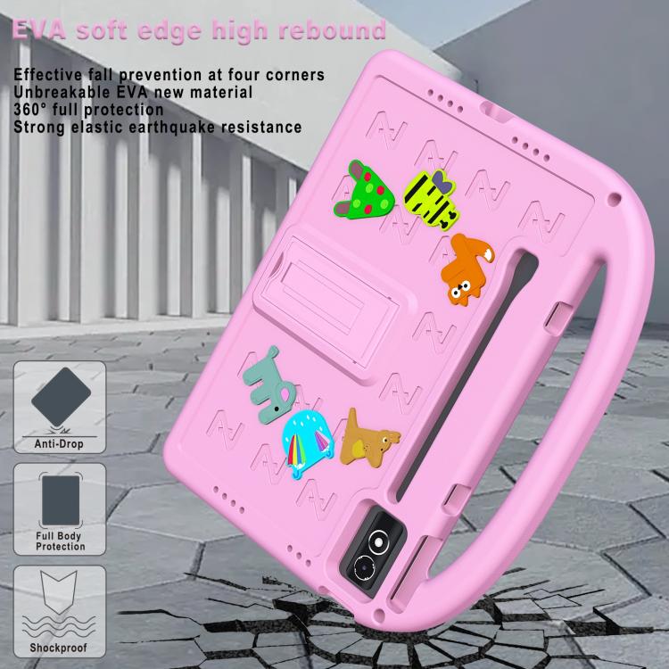 For Lenovo Tab P12 2023 12.7 Cartoon Sparrow EVA Shockproof Tablet Case with Shoulder Strap