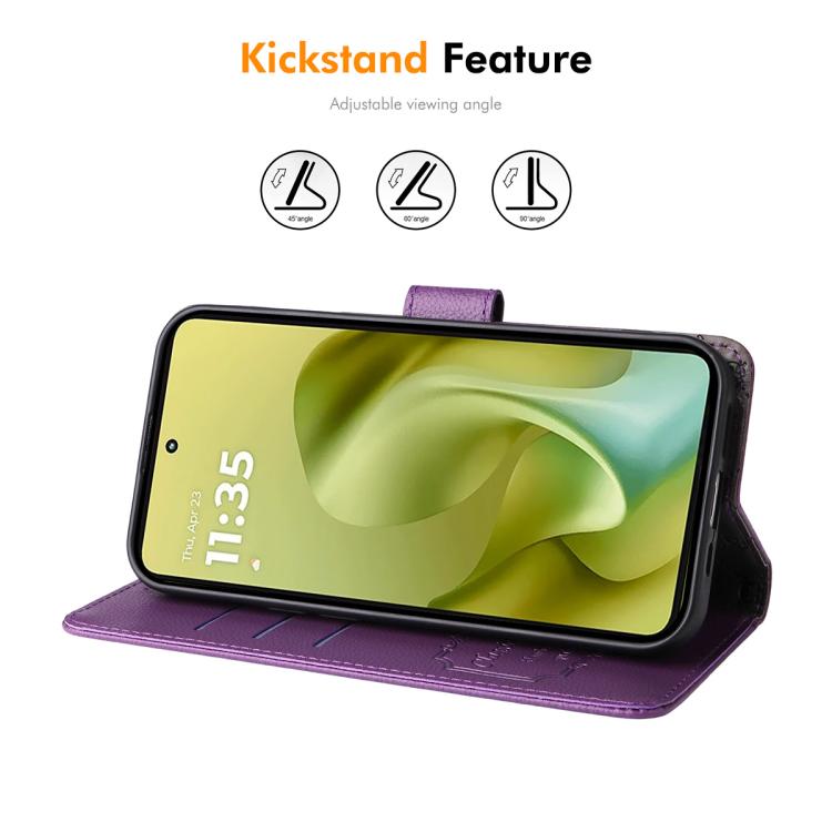 For Motorola Moto G86 / G86 Power ENKAY RFID Blocking Wallet Kickstand Litchi Texture Leather Phone Case