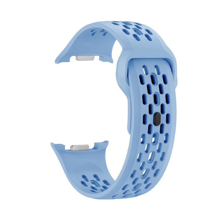 For Samsung Galaxy Watch8 40mm Rhombic Texture Bezel and Black Reverse Buckle Silicone Watch Band
