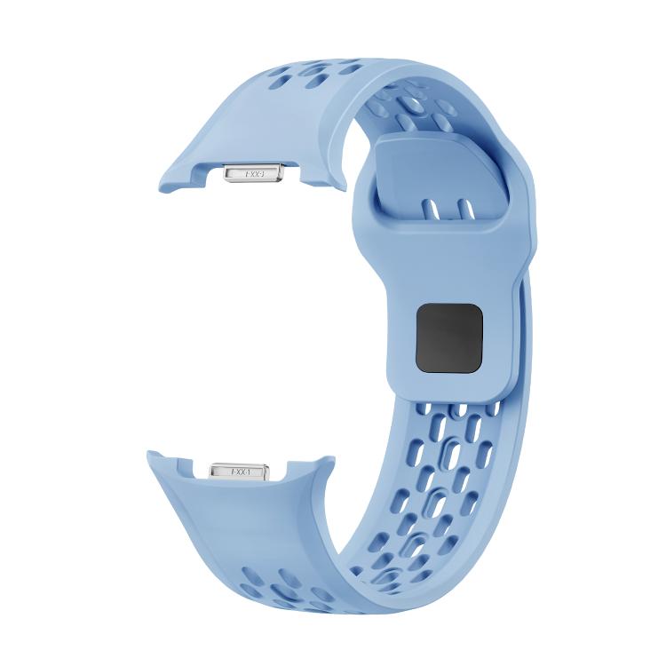 For Samsung Galaxy Watch8 40mm Diamond Bezel and Black Reverse Buckle Silicone Watch Band
